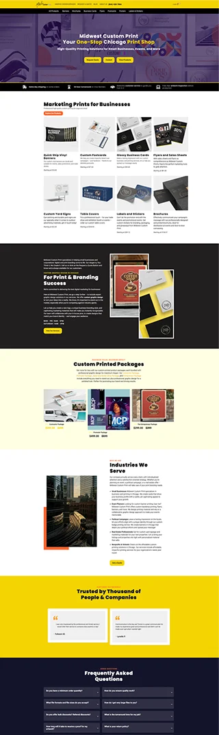 MCP homepage after