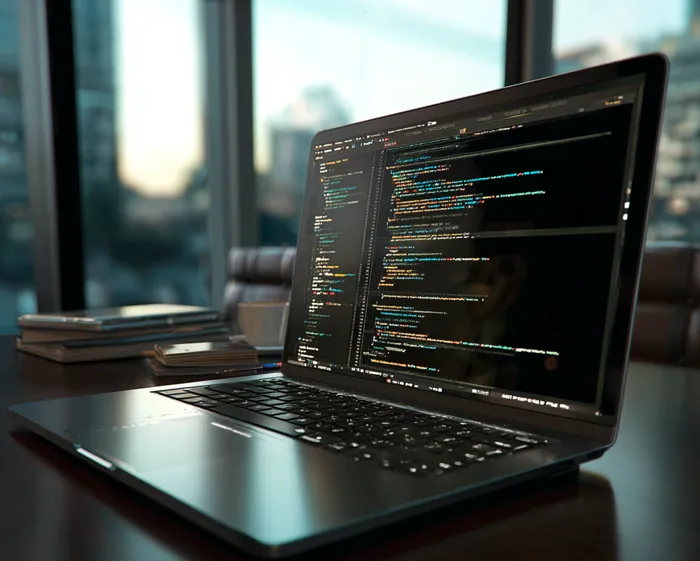 Developer working on Shopify code implementation for technical SEO optimizations